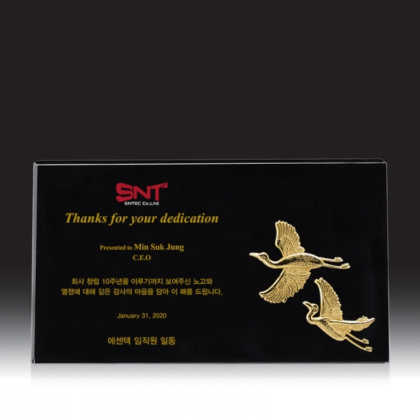 블랙 크리스탈 상패 HB-7172